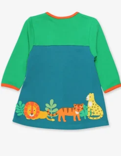 Organic Wild Cats Applique T-Shirt Dress