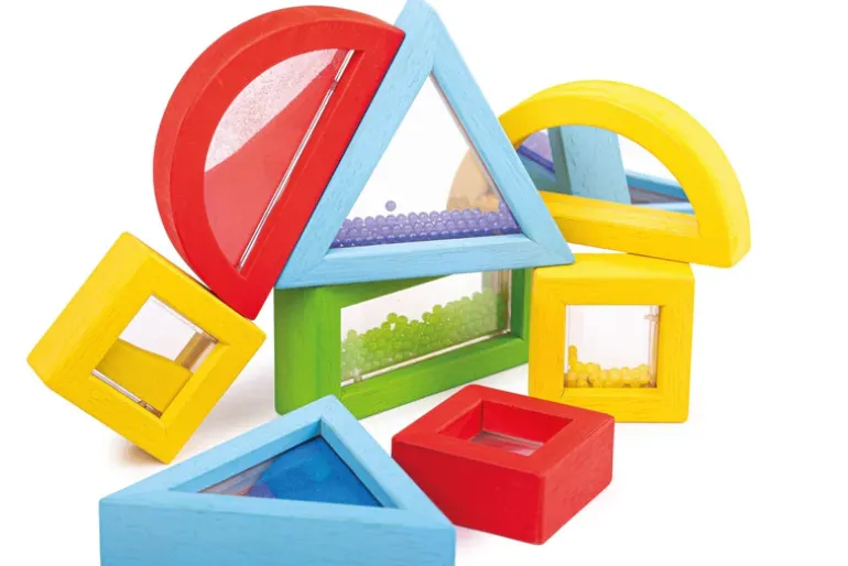 Rainbow Sensory Shapes Toy