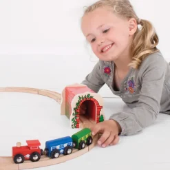 Red Brick Tunnel - Toy Train Accessory