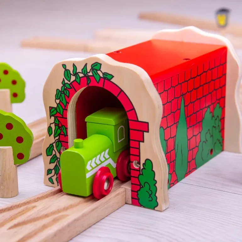 Red Brick Tunnel - Toy Train Accessory