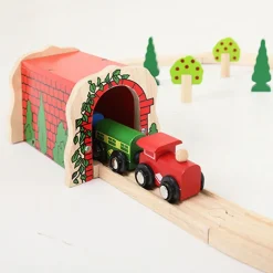 Red Brick Tunnel - Toy Train Accessory