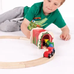 Red Brick Tunnel - Toy Train Accessory
