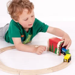 Red Brick Tunnel - Toy Train Accessory