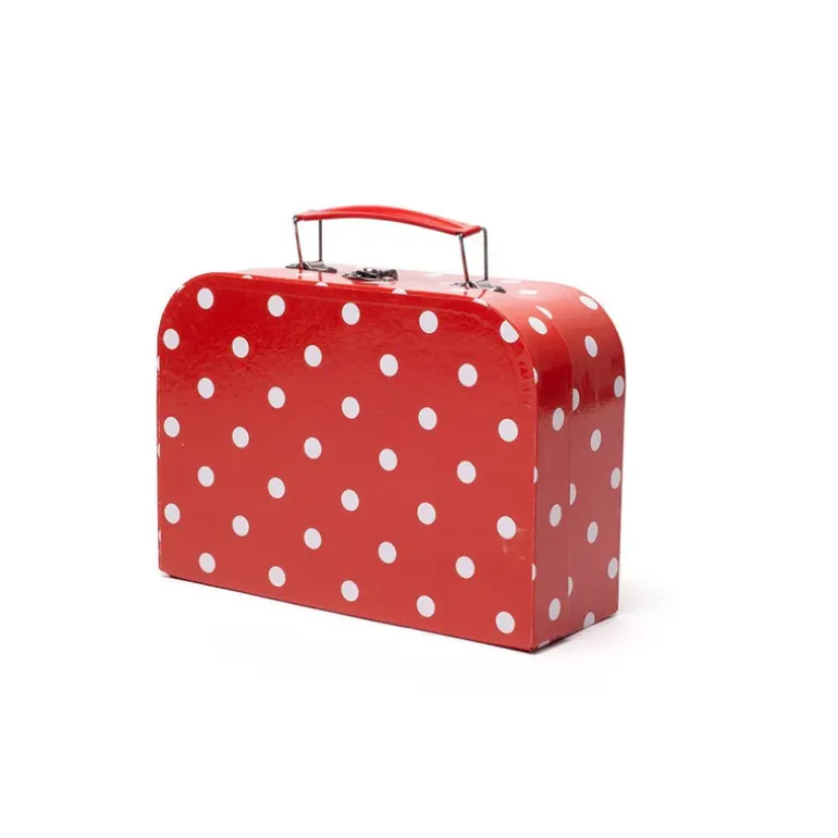 Red Polka Dot Porcelain Toy Tea Set