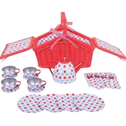 Spotted Basket Tea Set