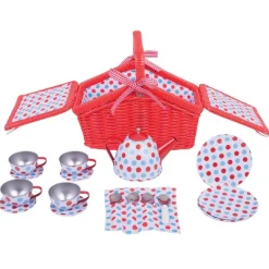 Spotted Basket Tea Set