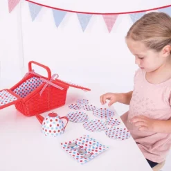 Spotted Basket Tea Set