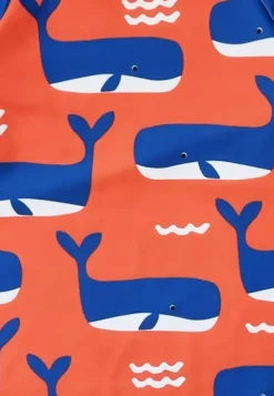 Whale Waves Print Kids' Rash Vest