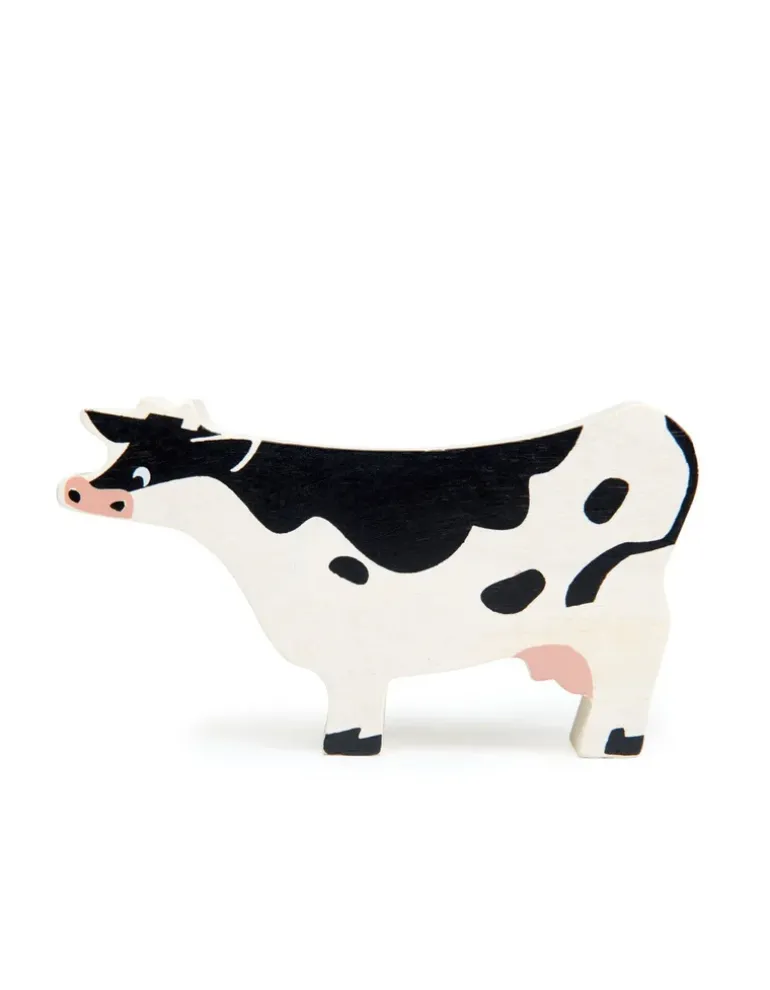 Wooden Farmyard Animal - Cow