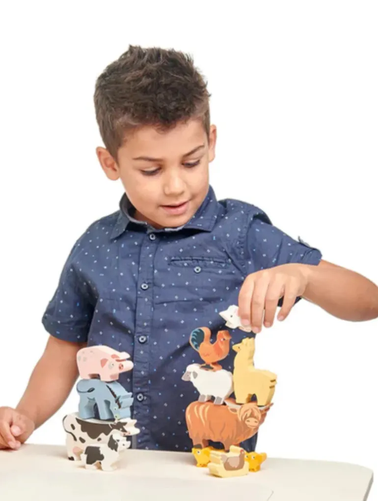 Wooden Farmyard Animal - Cow