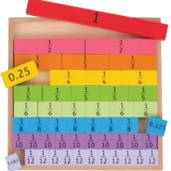 Wooden Fractions Tray