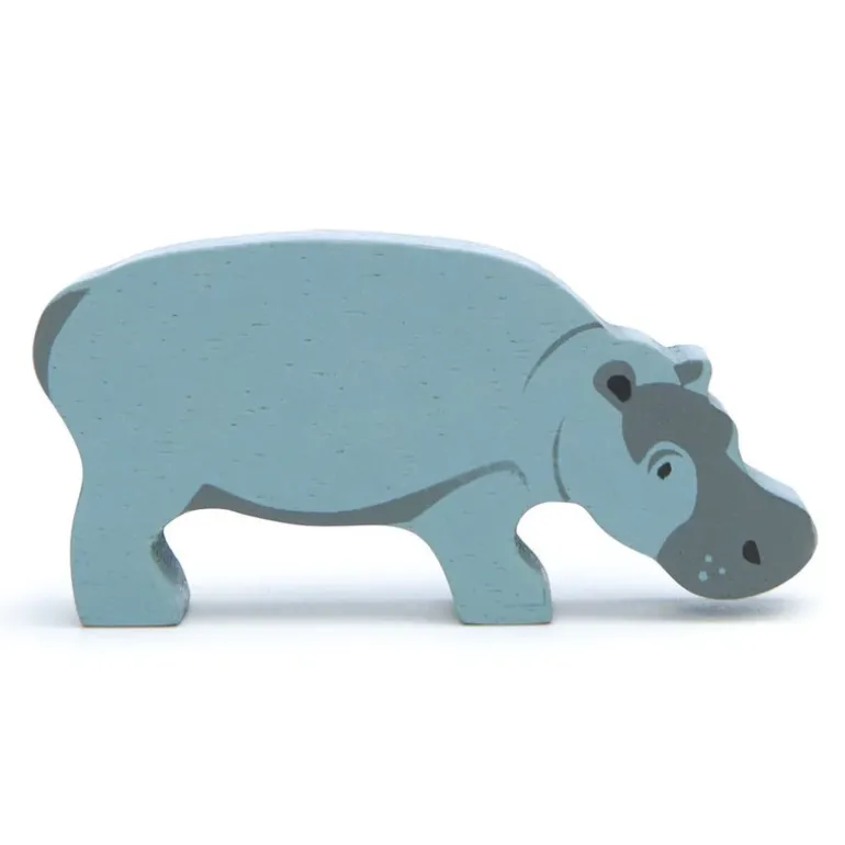 Wooden Safari Animal - Hippopotamus