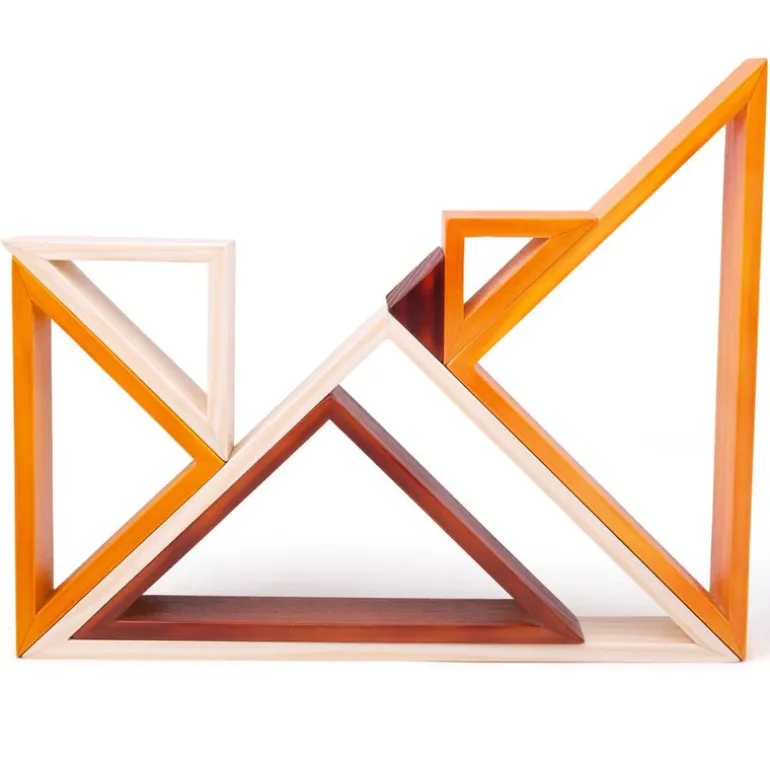 Wooden Stacking Triangles