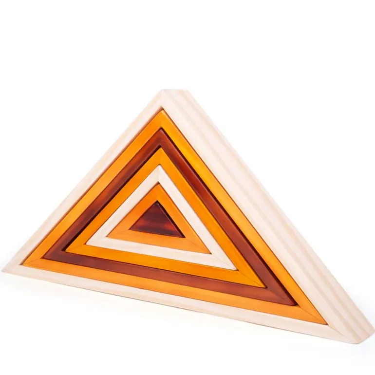 Wooden Stacking Triangles