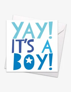 Yay Boy Baby Card