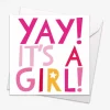 Yay Girl Baby Card